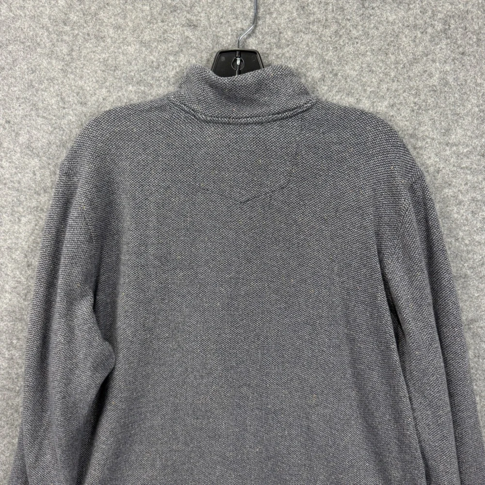 Robert Graham Mens 2XL Classic Fit Quarter Zip‎ Pullover Sweater Paisley Blue